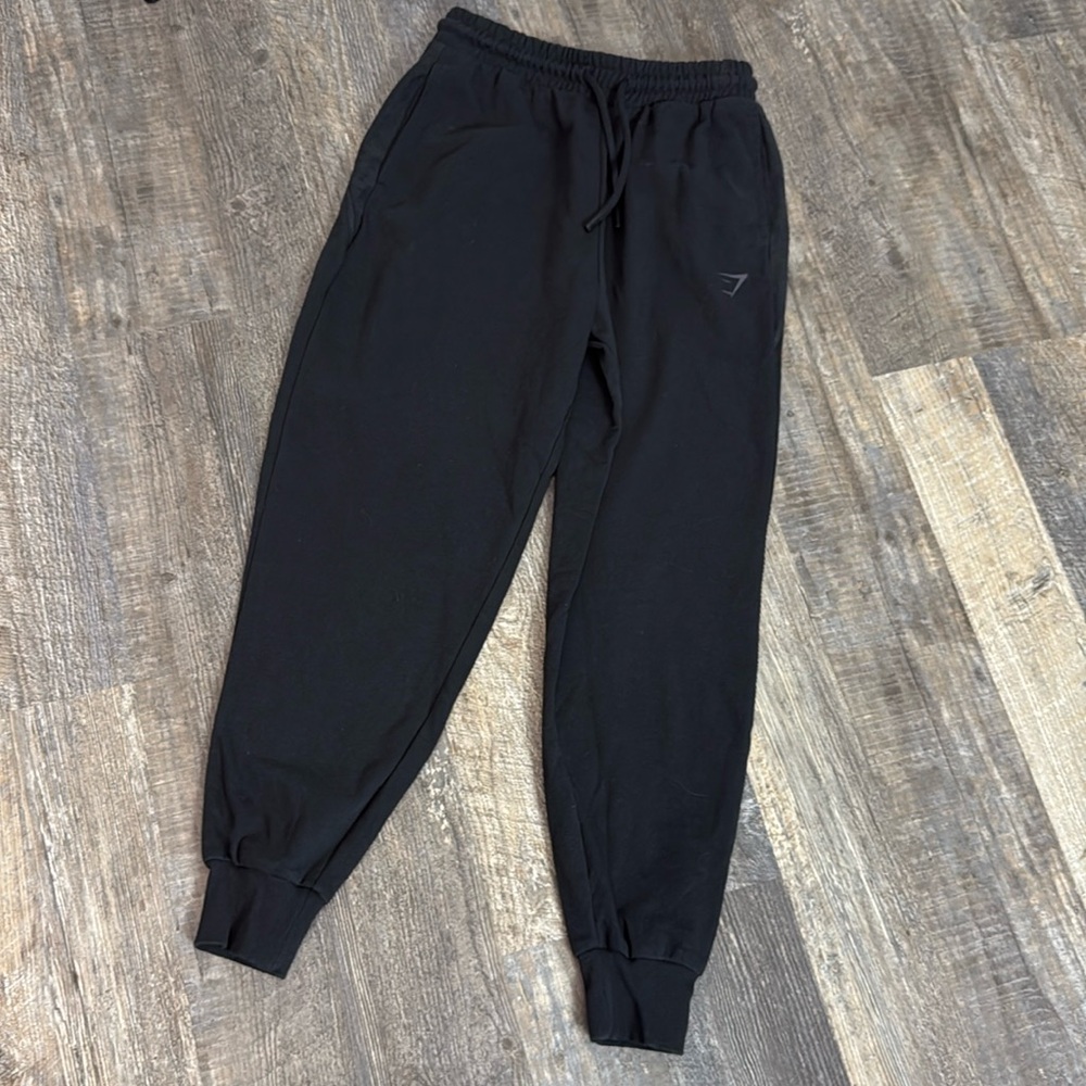Gymshark JOGGERS Regular Fit Women’s Black Elastic High Waist Size S